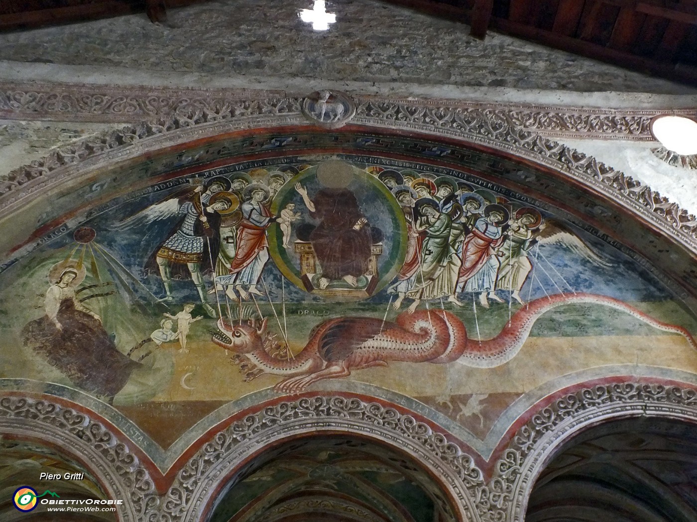 30 Splendido  affresco del 1100 con scena dell'Apocalisse.JPG